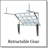 Retractable operating gear